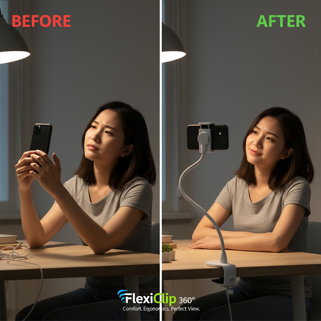 360 Clip Mobile Phone Holder Stand Portable Flexible Lazy Bed Desktop Bracket Desk Mount Stand Base For iPhone Samsung Xiaomi