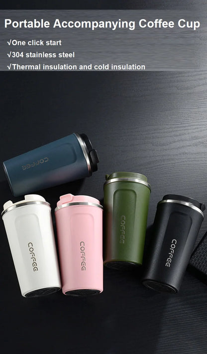 380/510ml Thermos Coffee Mug Stainless Steel Coffee Cup Temperature Display Vacuum Flask Thermal Tumbler Insulated Water Bottle