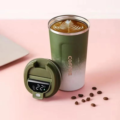 380/510ml Thermos Coffee Mug Stainless Steel Coffee Cup Temperature Display Vacuum Flask Thermal Tumbler Insulated Water Bottle