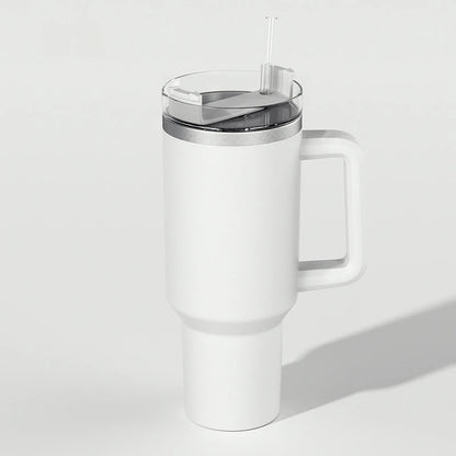 40oz Stainless Steel Insulated Water Bottle With Handle Drinking Cups Keeps Cold Tumbler With Lid Straw Mug Thermos Coffee Mug