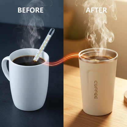 380/510ml Thermos Coffee Mug Stainless Steel Coffee Cup Temperature Display Vacuum Flask Thermal Tumbler Insulated Water Bottle